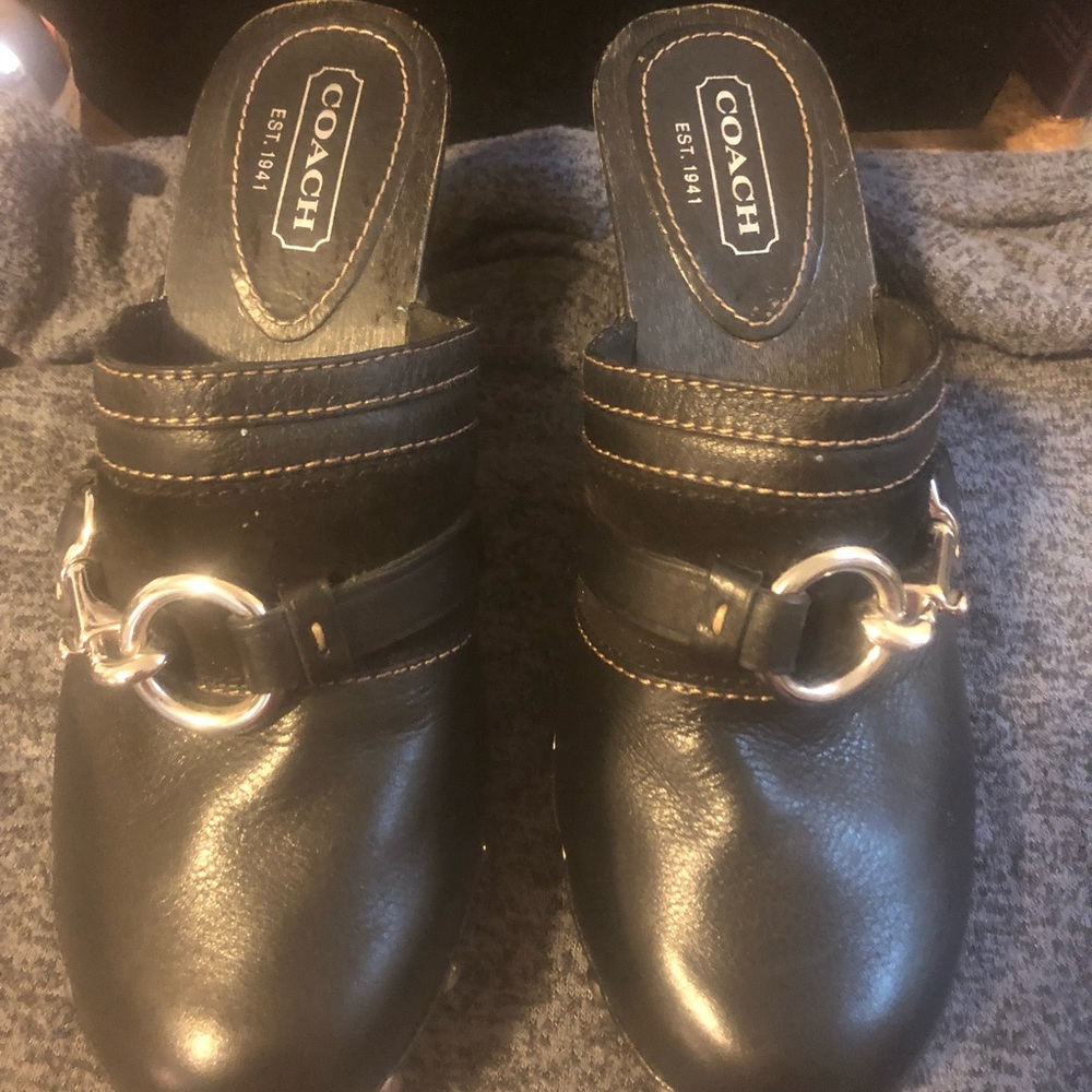 Coach clogs mule wedges 6m